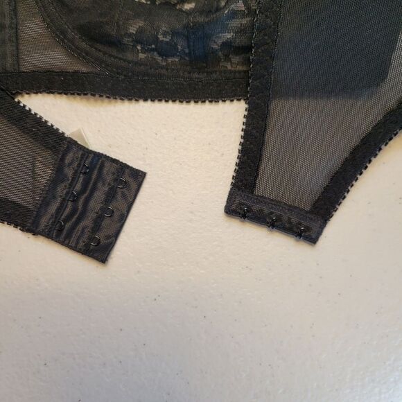 KIKI Vintage Black Lace Bralet Bra 38B - Picture 8 of 11